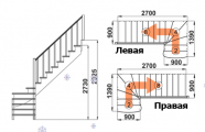 Лестница для дома К-001м