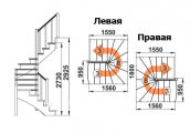 Лестница для дома К-003м