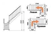 Лестница для дачи К-021м