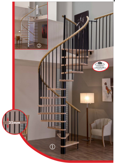 Винтовые лестницы SPIRAL DECOR / d120